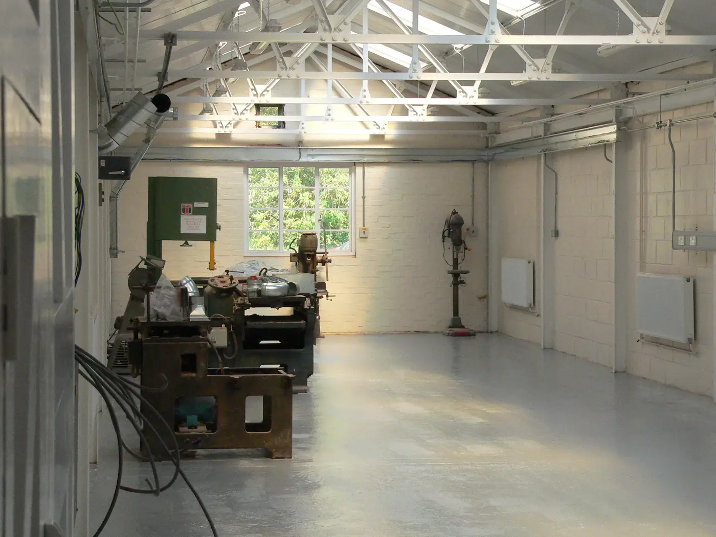 The prepared and sealed floor, end to end