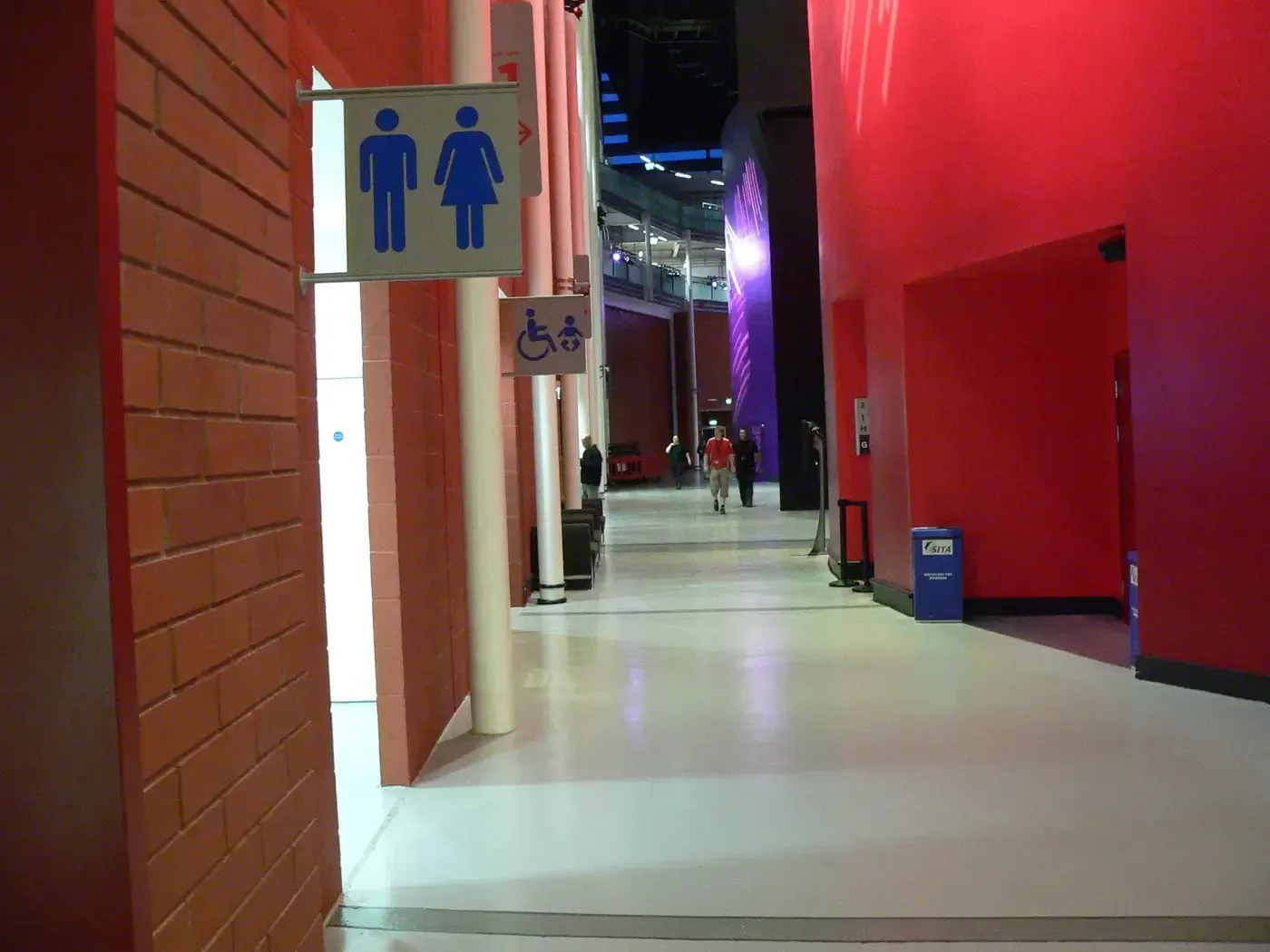 Finished floor along a corridor at the Curve