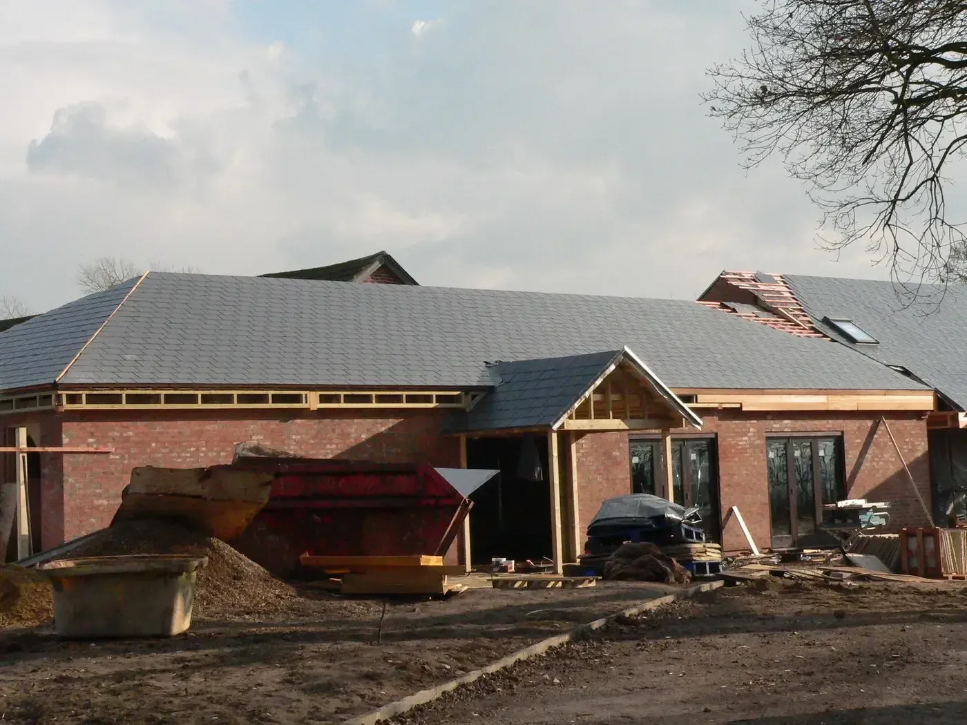 Goosedale during the build